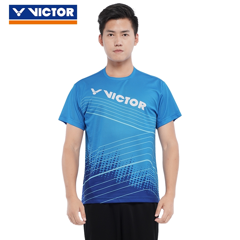 Victor威克多正品羽毛球服 胜利T-00010 T恤 男款